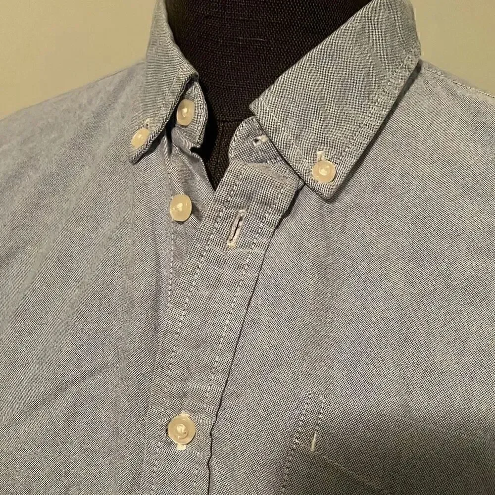 GAP Kid’s Blue Long Sleeve Authentic Oxford Button Down Shirt